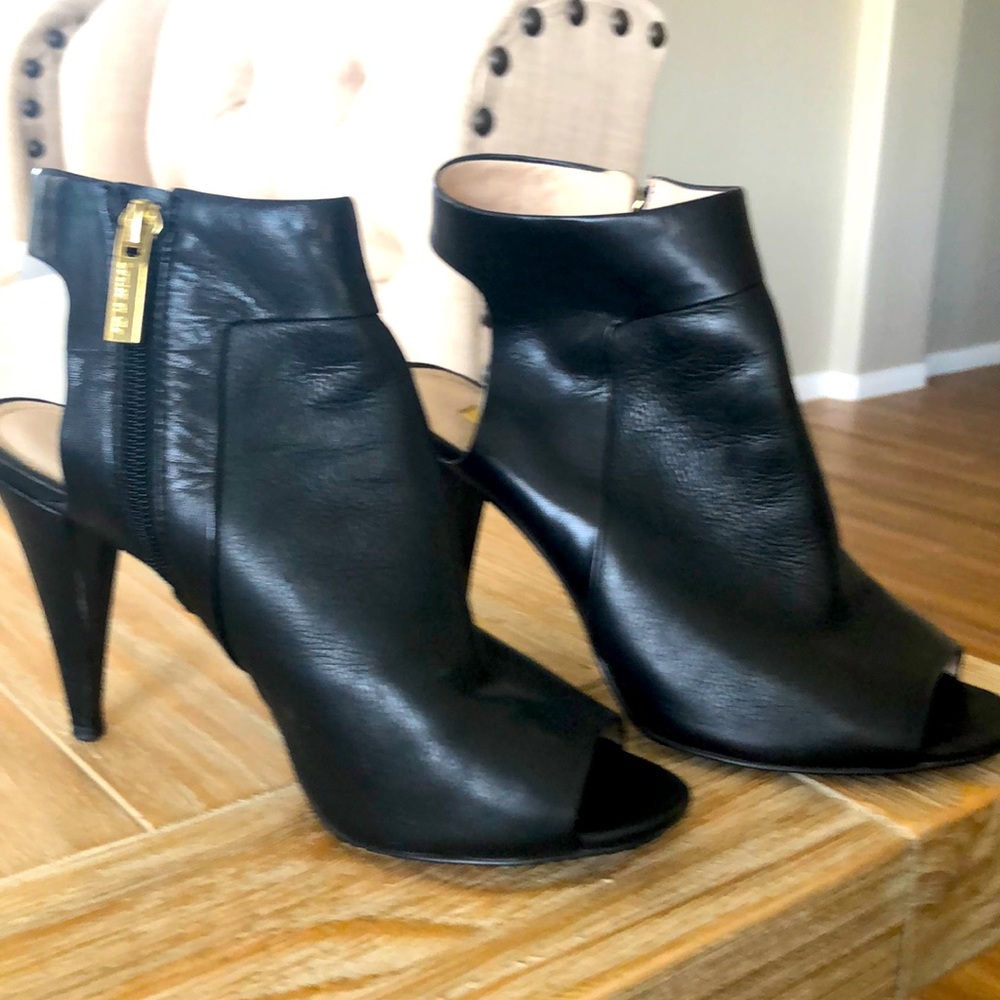 Beautiful open toe/back boot heels